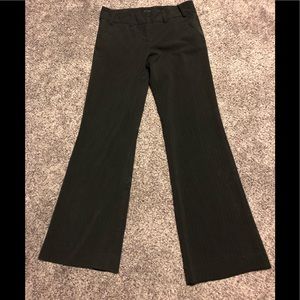 Limited black striped dress pants.